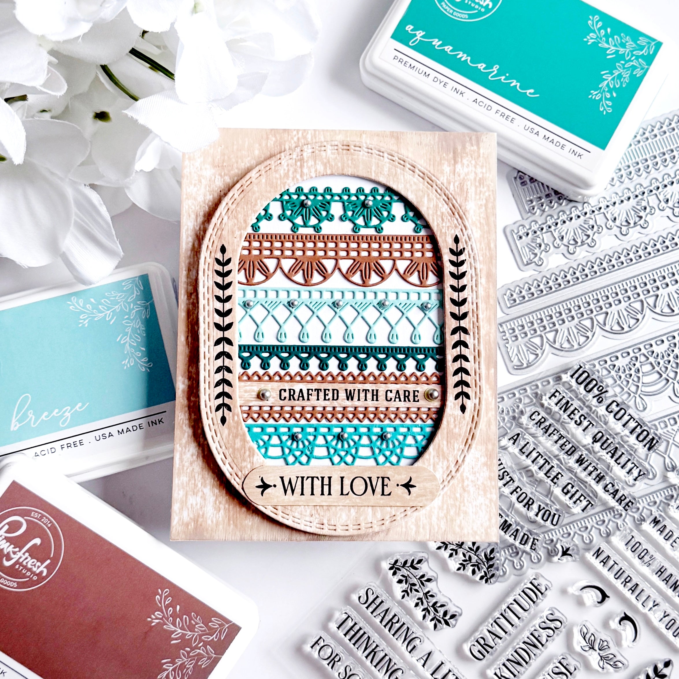 Pinkfresh Studio - The Stitch Edit: Heartmade Details Stamps