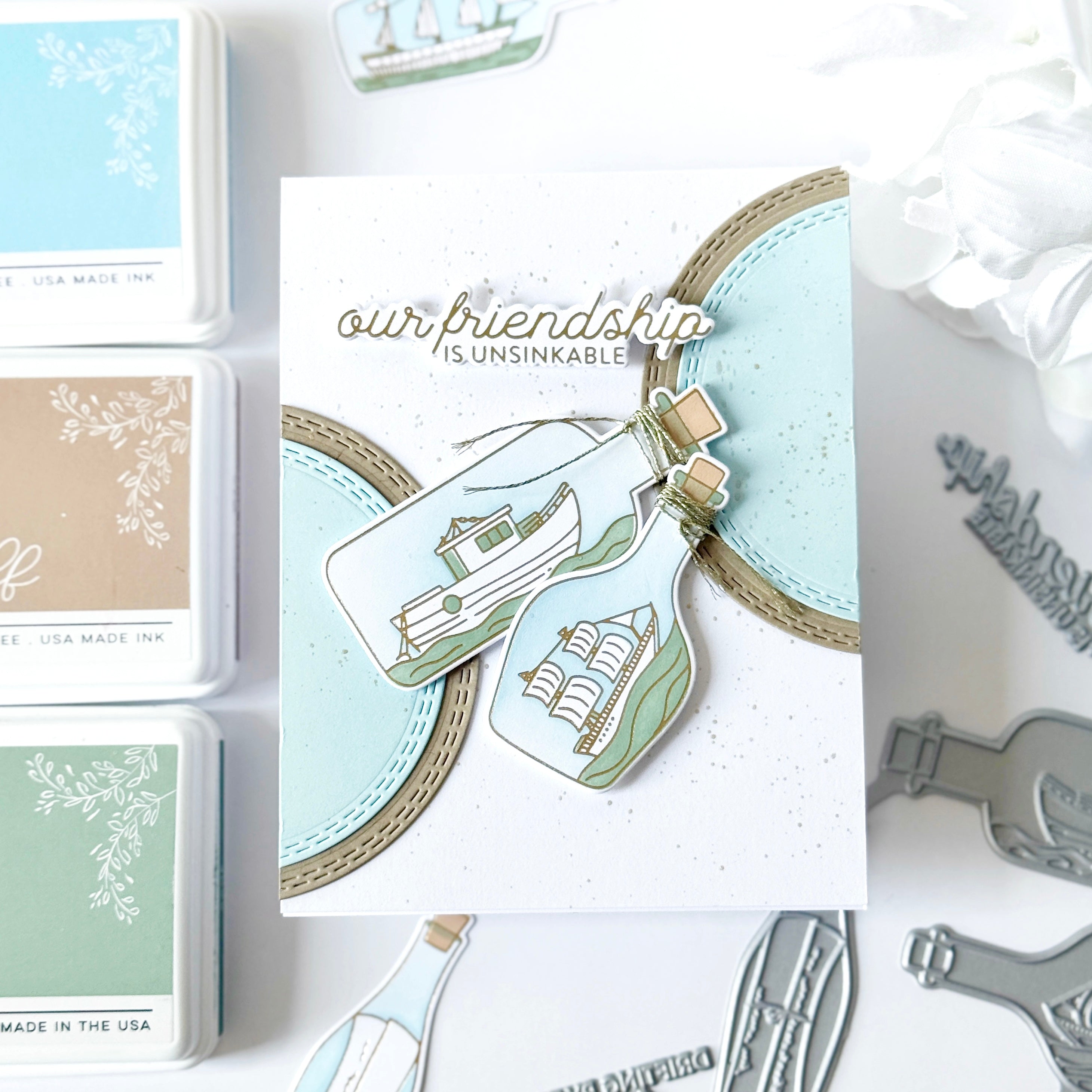 Pinkfresh Studio - Message in a Bottle Press Plates