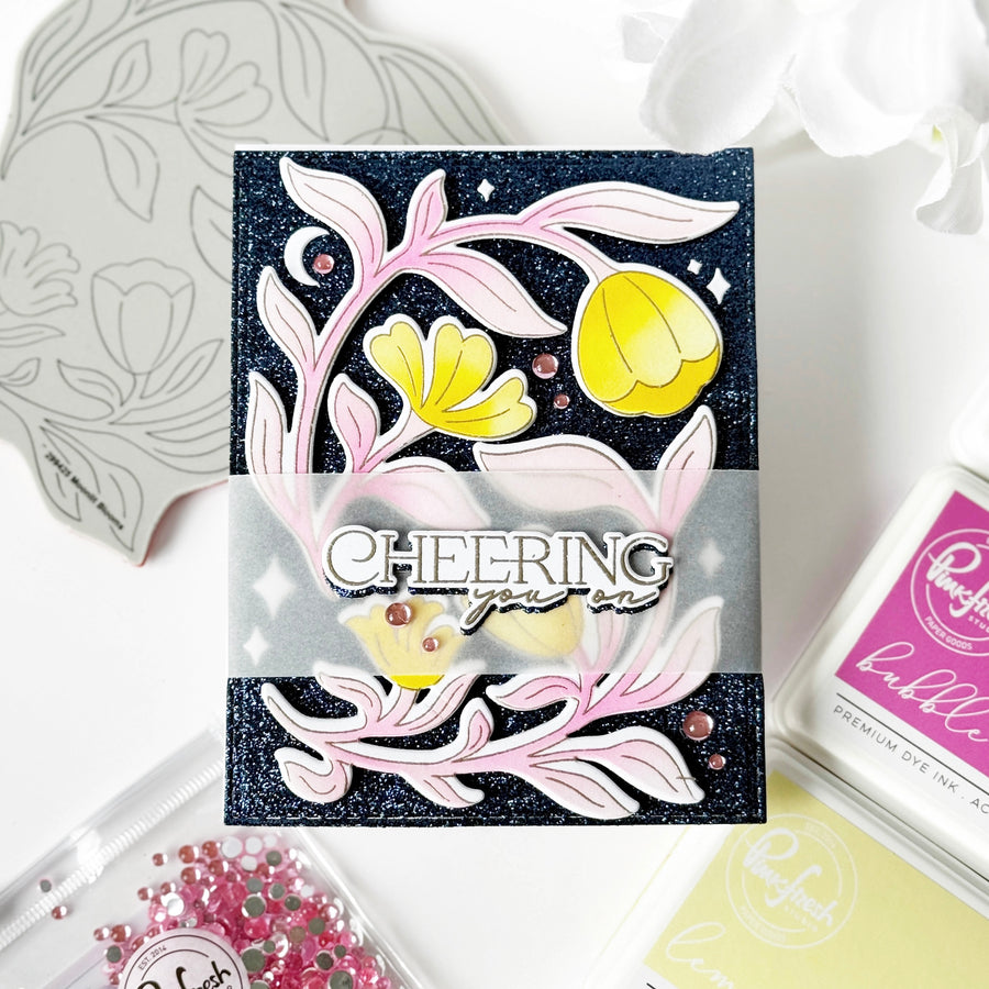 Pinkfresh Studio - Moonlit Blooms Cling Stamp