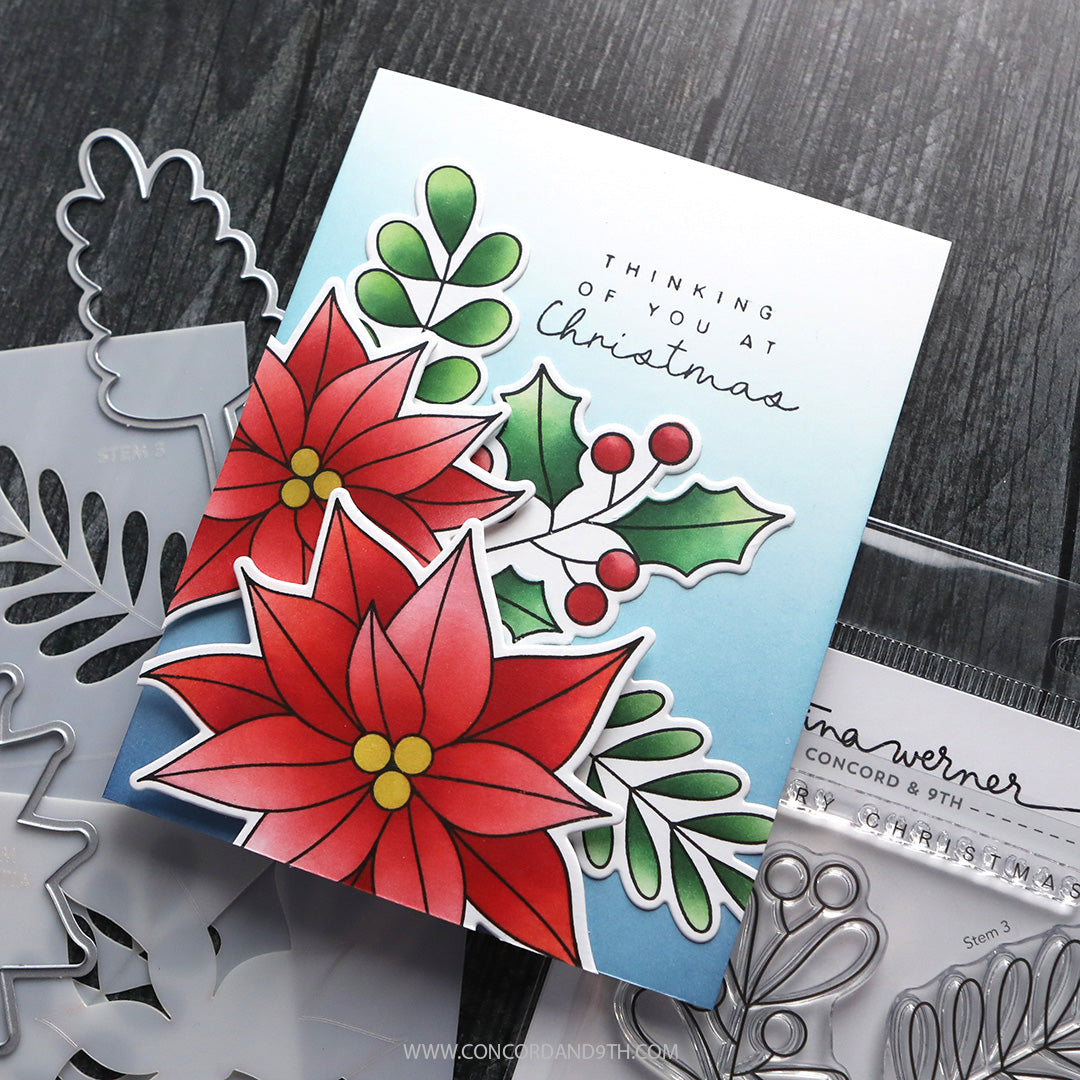 Concord & 9th (Kristina Werner) - Winter Greenery Stencil Pack
