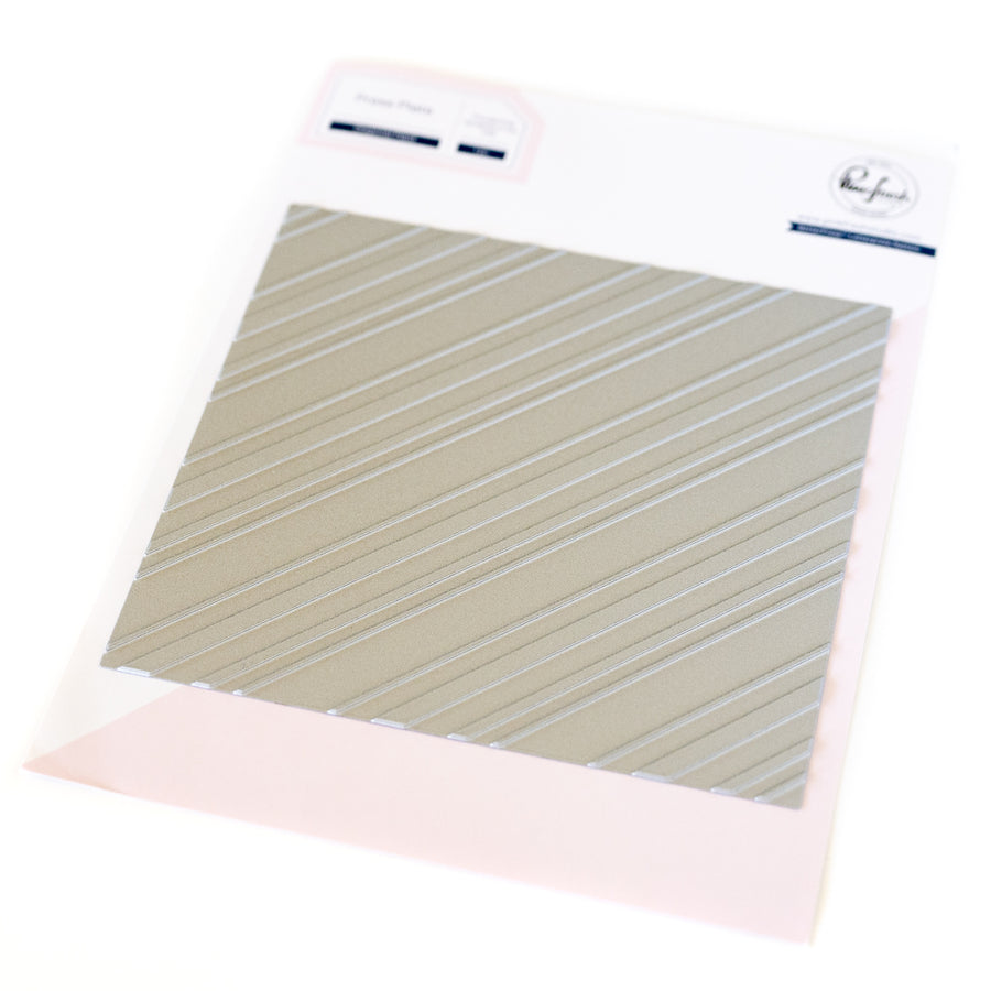 Pinkfresh Studio - Diagonal Plaid Press Plate