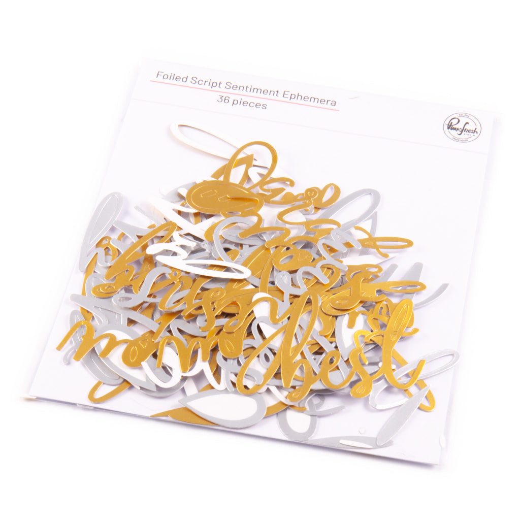 Pinkfresh Studio - Foiled Script Sentiment Ephemera
