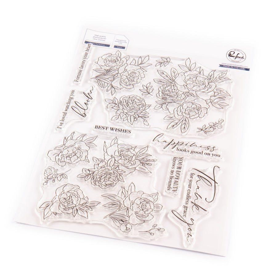 Pinkfresh Studio - Peony Perfection Stamps