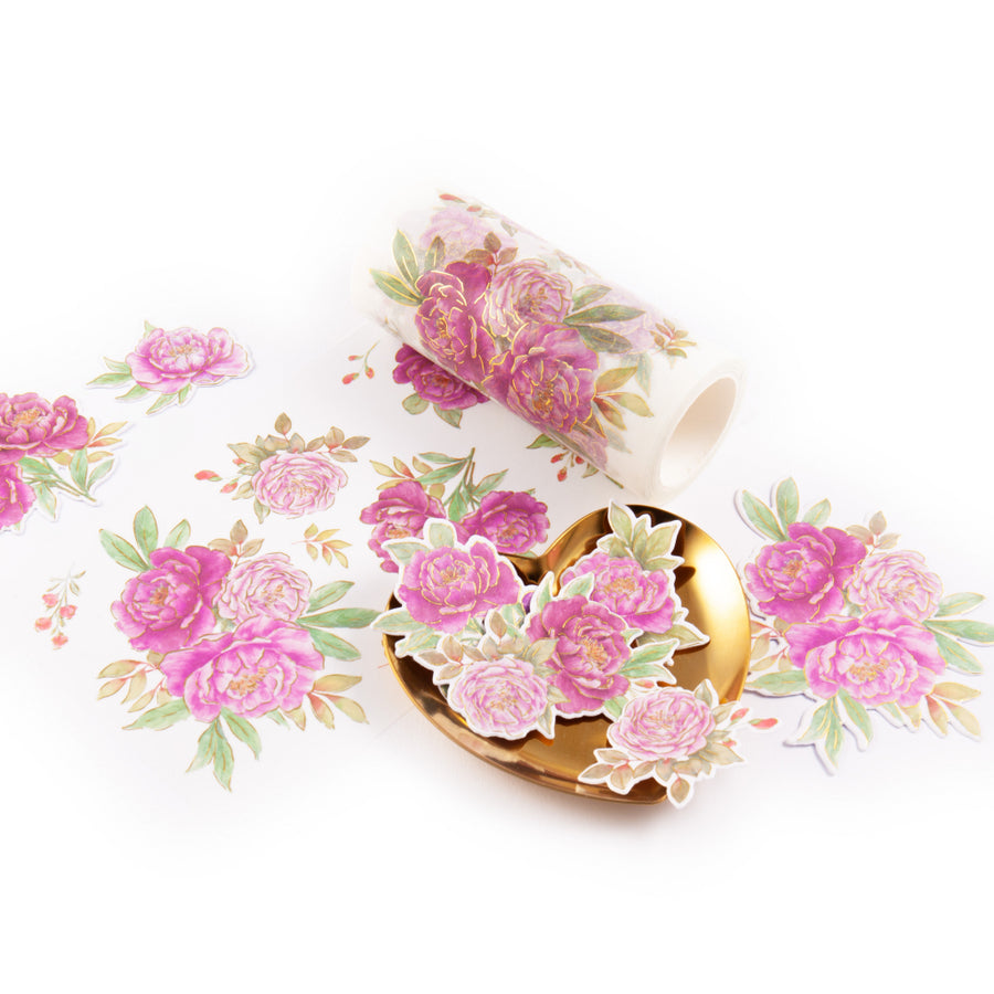 Pinkfresh Studio - Peony Perfection: Pink Washi