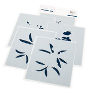 Pinkfresh Studio - Plumeria Stencils