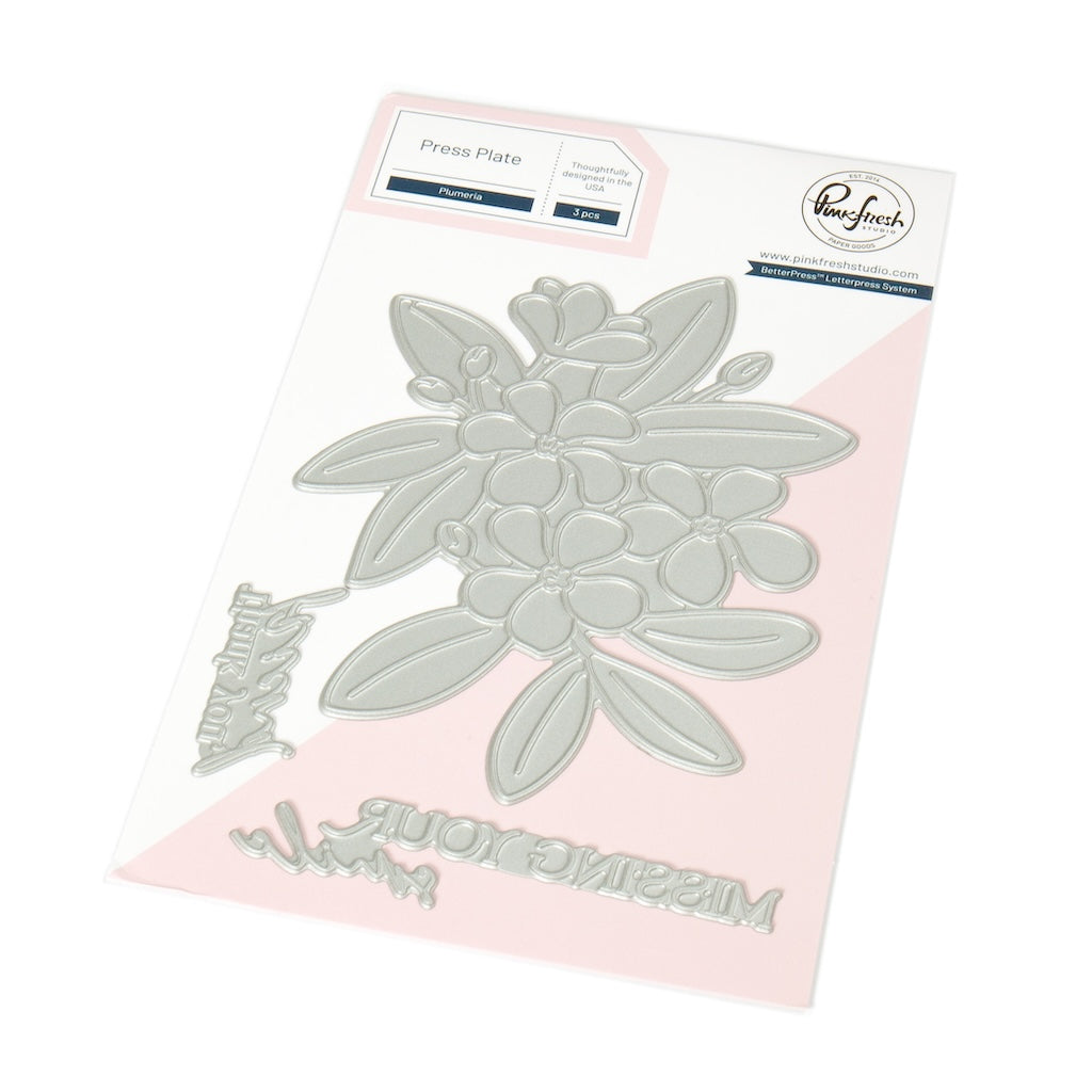 Pinkfresh Studio - Plumeria Press Plates