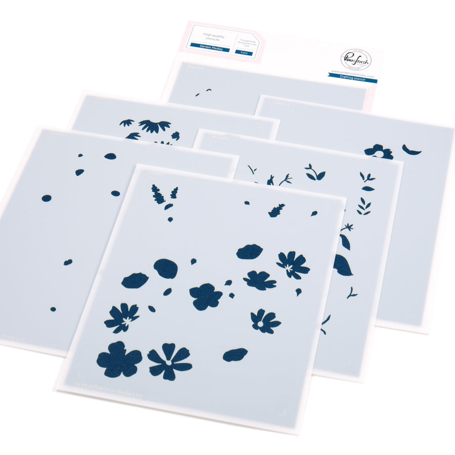 Pinkfresh Studio - Garden Medley Stencils
