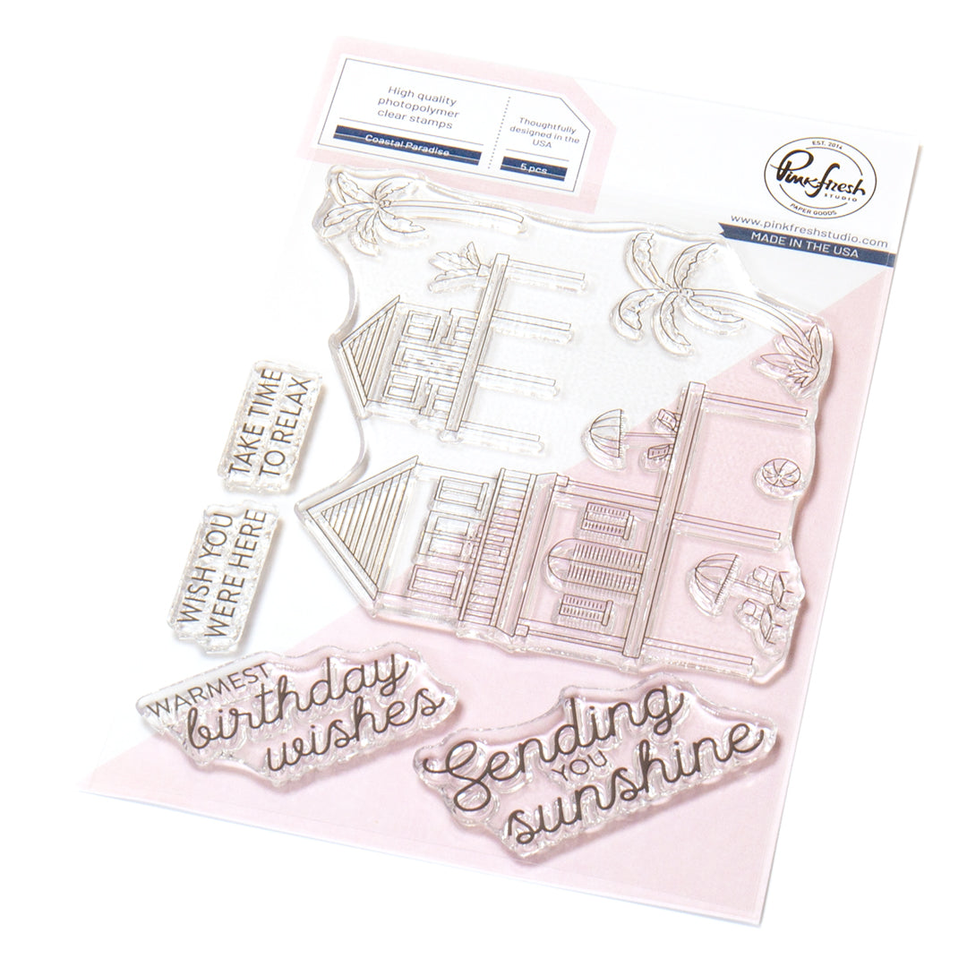 Pinkfresh Studio - Coastal Paradise Stamps