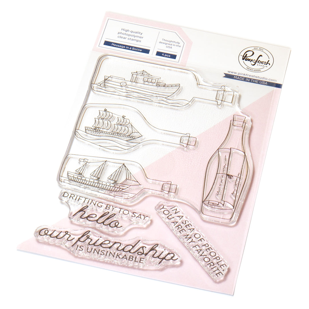 Pinkfresh Studio - Message in a Bottle Stamps