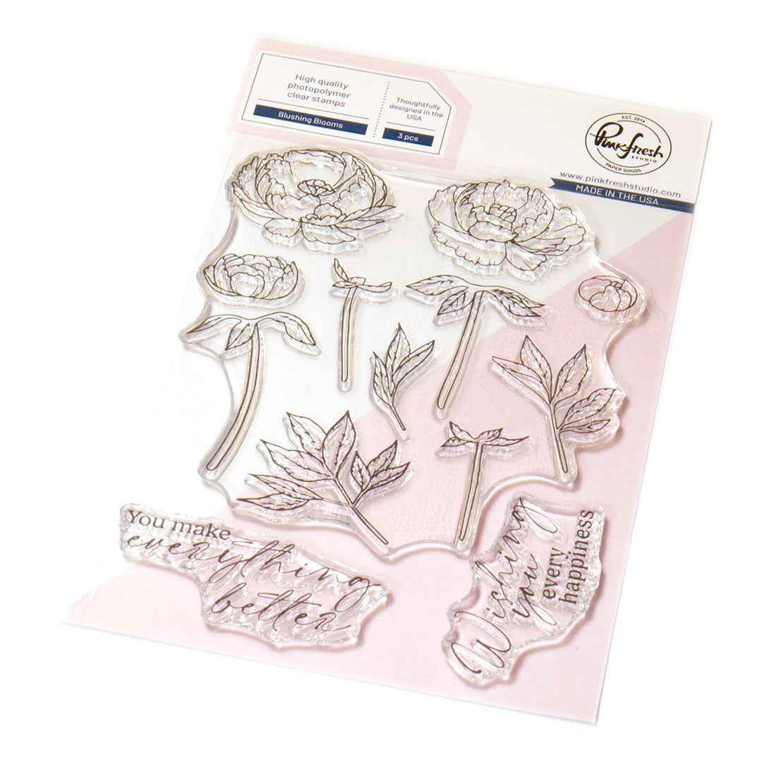 Pinkfresh Studio - Blushing Blooms Stamps