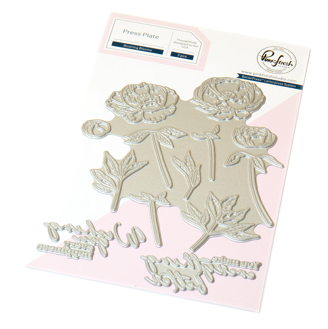 Pinkfresh Studio - Blushing Blooms Press Plates