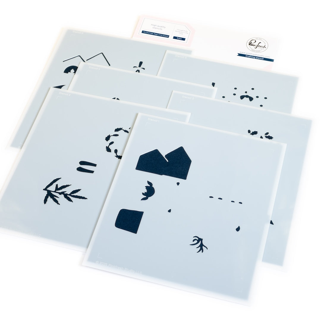 Pinkfresh Studio - The Shelf Edit: Magic of the Season Stencils