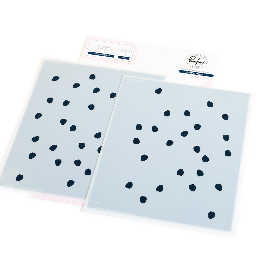 Pinkfresh Studio - Christmas Lights Stencils