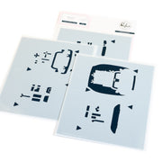 Pinkfresh Studio - Lantern Landscapes: Joyride Stencils