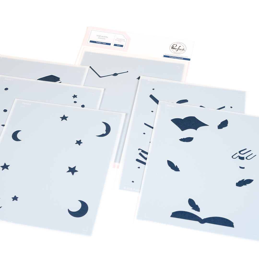 Pinkfresh Studio - Twilight Tales Stencils