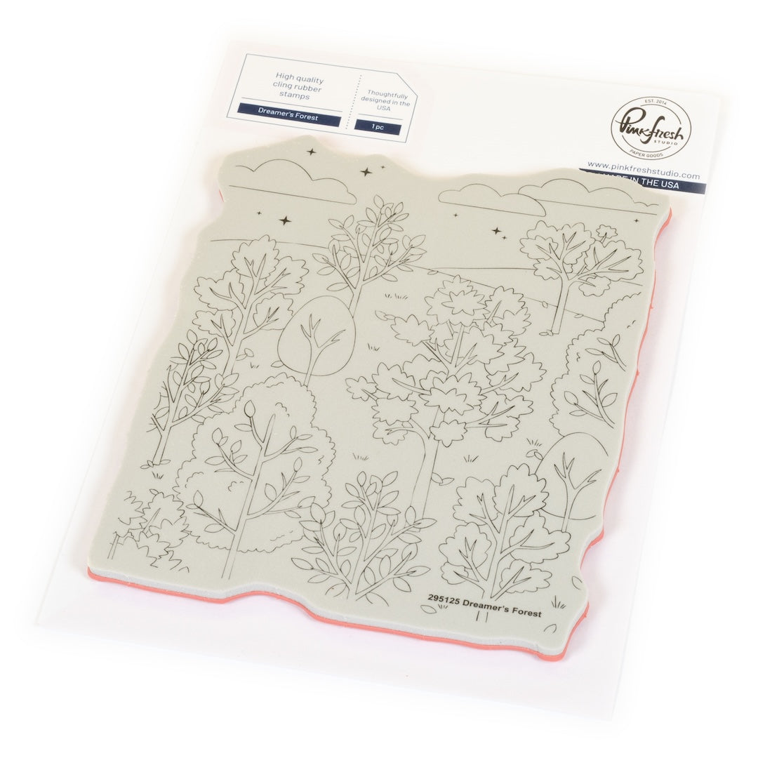 Pinkfresh Studio - Dreamer's Forest Cling Stamp