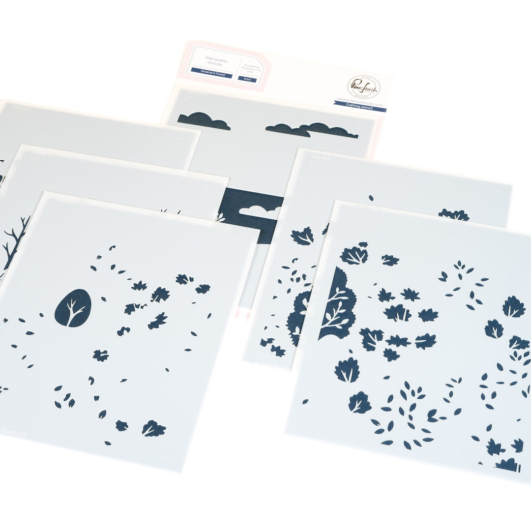 Pinkfresh Studio - Dreamer's Forest Stencils