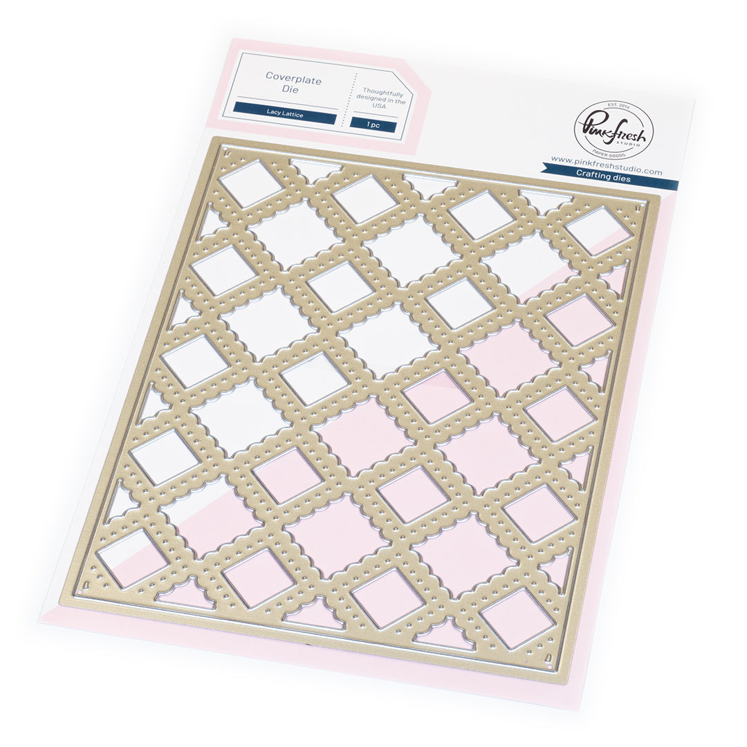 Pinkfresh Studio - Lacy Lattice Coverplate Die