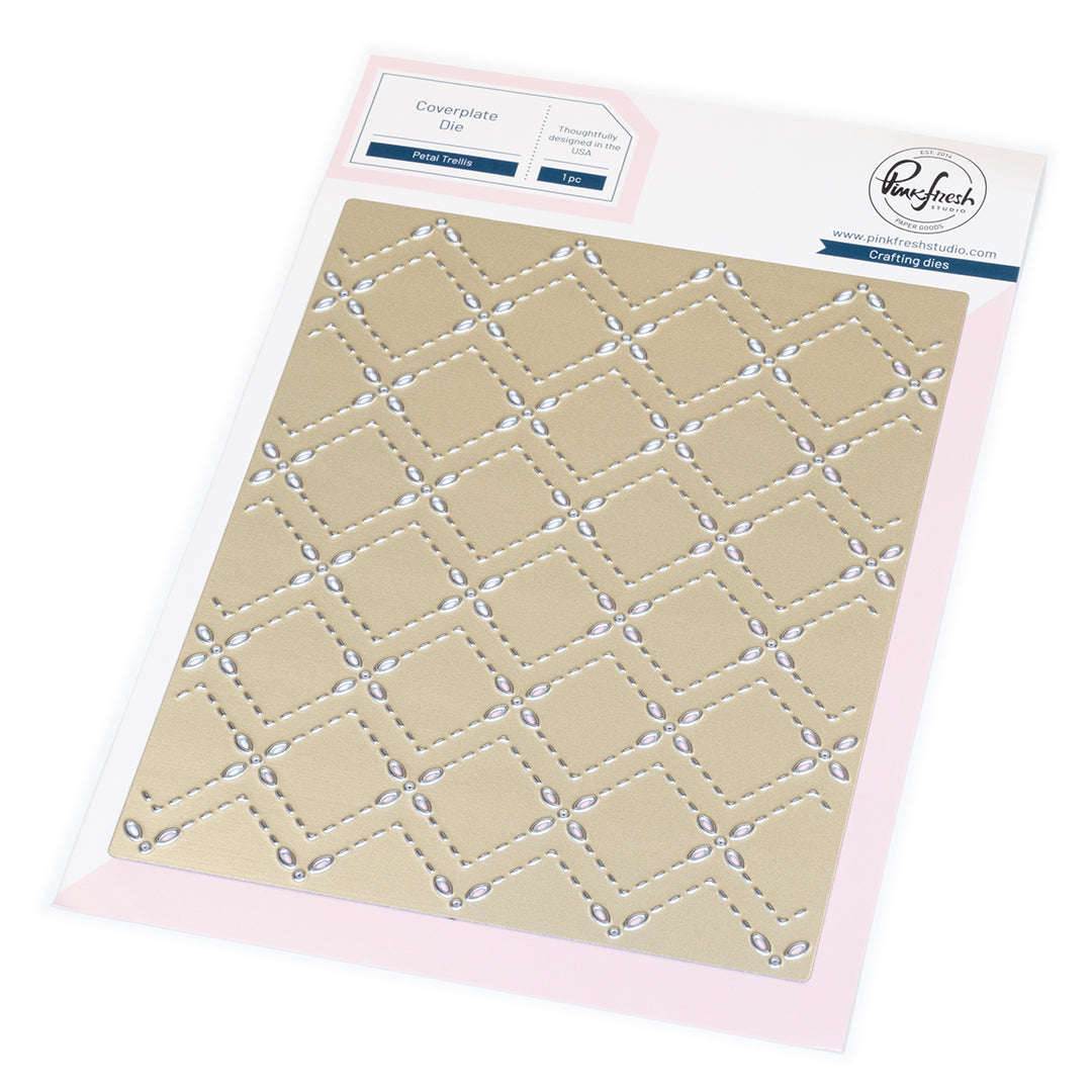 Pinkfresh Studio - Petal Trellis Coverplate Die
