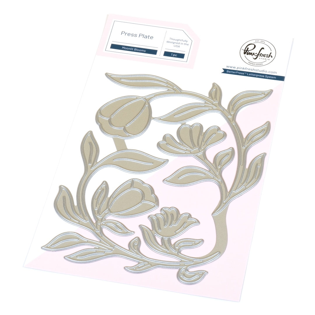 Pinkfresh Studio - Moonlit Blooms Press Plate