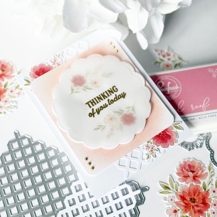 Pinkfresh Studio - Diamond Lattice Coverplate Die