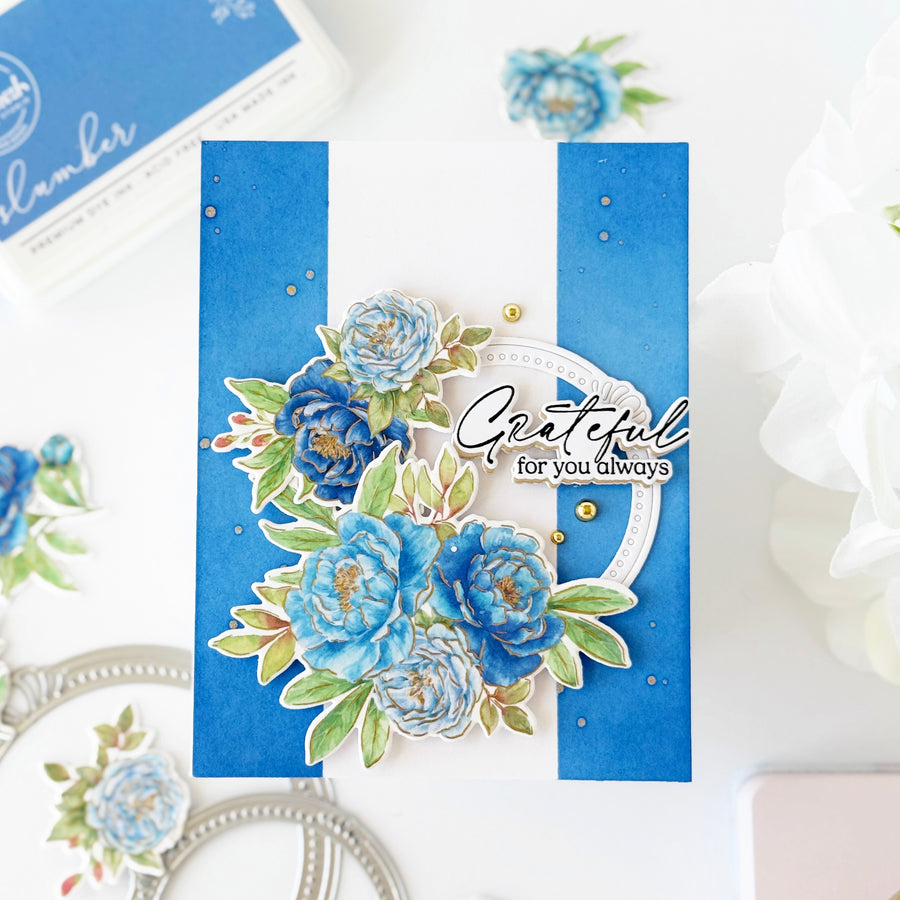 Pinkfresh Studio - Peony Perfection: Blue Washi