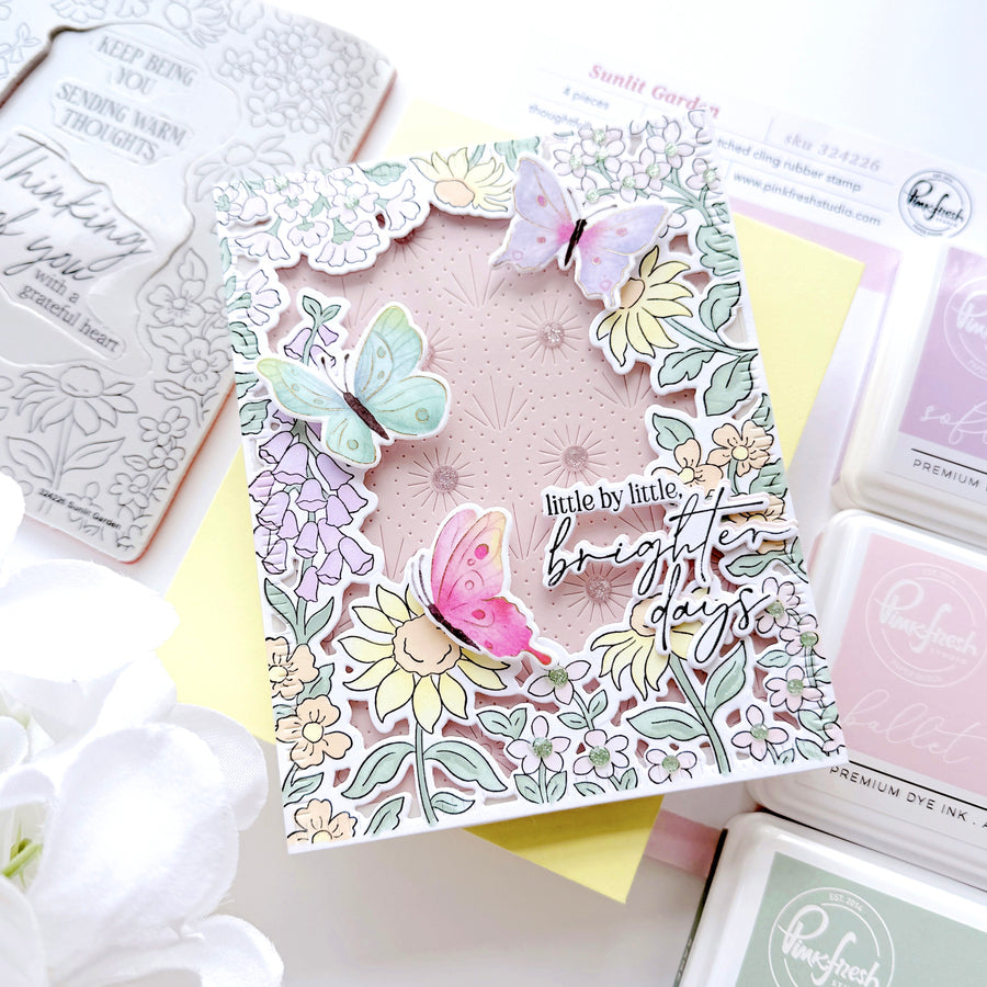 Pinkfresh Studio - Sunlit Garden Stencils