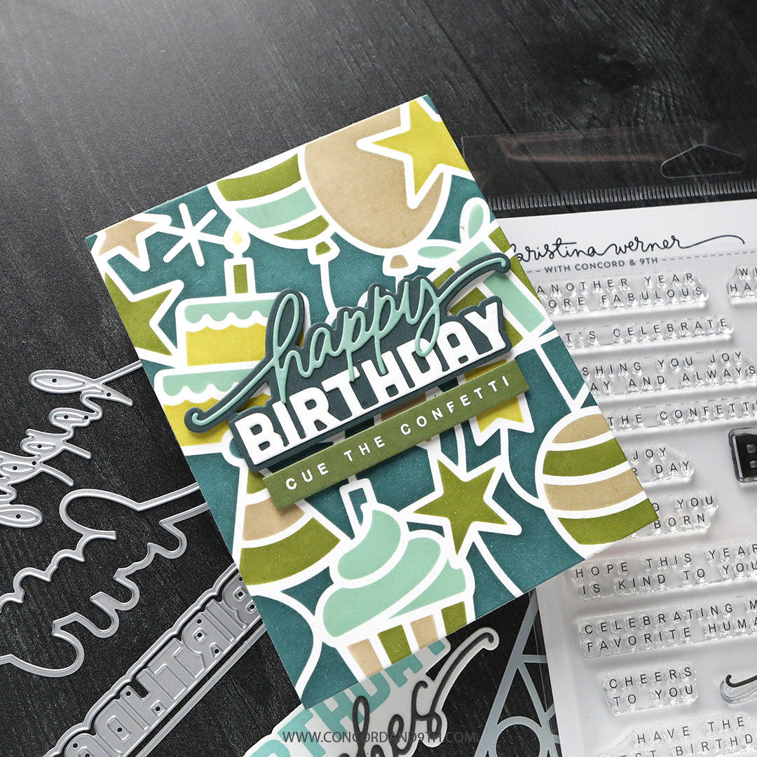 Concord & 9th (Kristina Werner) - Big Day Birthday Stencil Pack