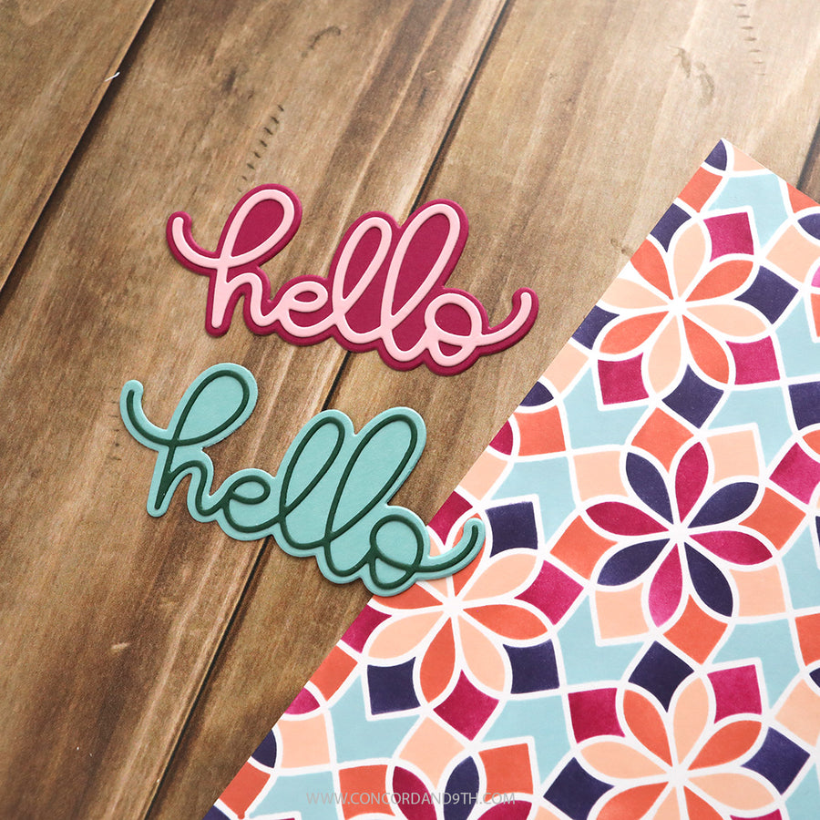 Concord & 9th (Kristina Werner) - Thick and Thin Hello Dies