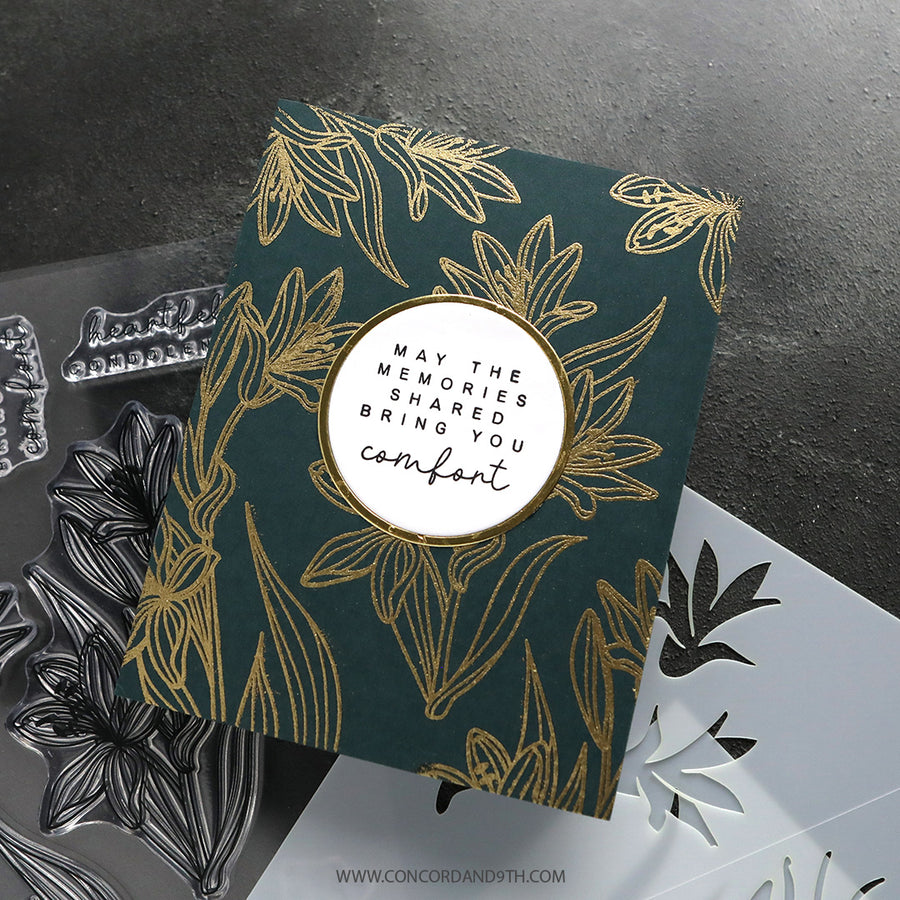 Concord & 9th (Kristina Werner) - Long Line Lilies Stamp Set