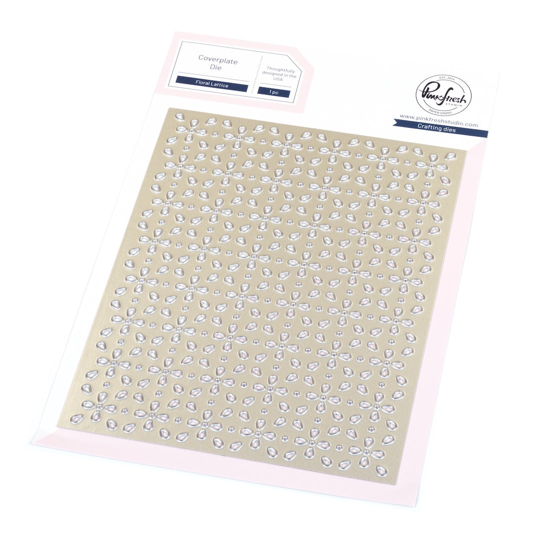 Pinkfresh Studio - Floral Lattice Coverplate Die