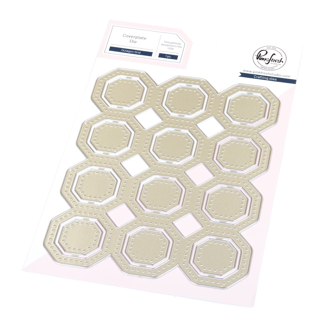 Pinkfresh Studio - Octagon Grid Coverplate Die