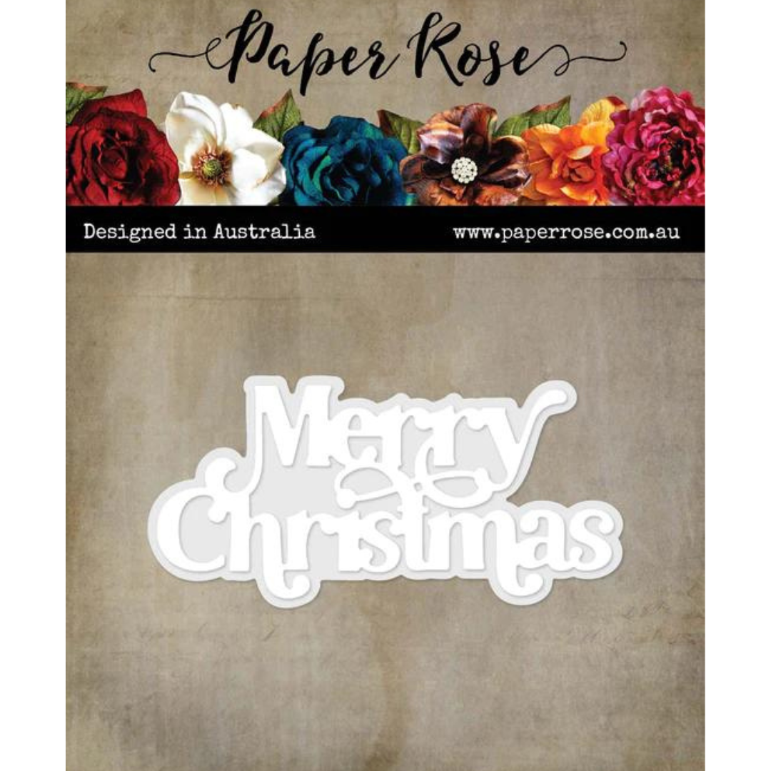 Paper Rose Studio - Merry Christmas Layered Metal Cutting Die
