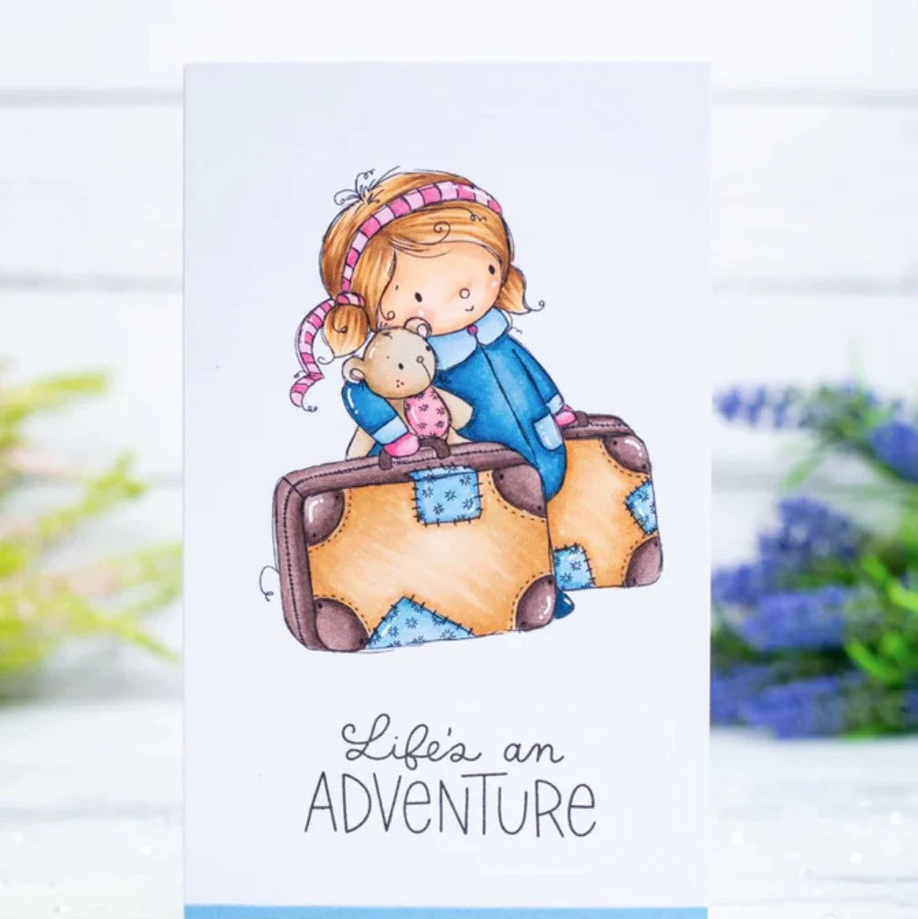 Paper Rose Studio - Teddy Travels Clear Stamp