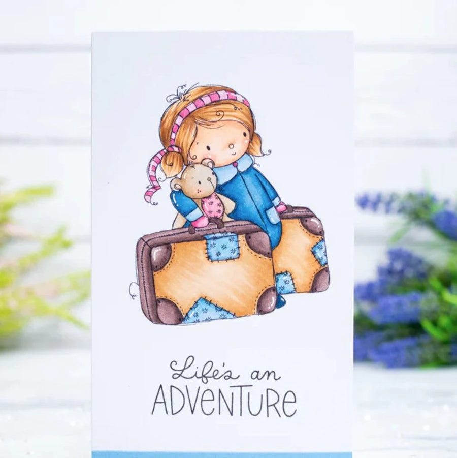 Paper Rose - Teddy Travels Clear Stamp