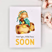 Paper Rose - Teddy Travels Clear Stamp