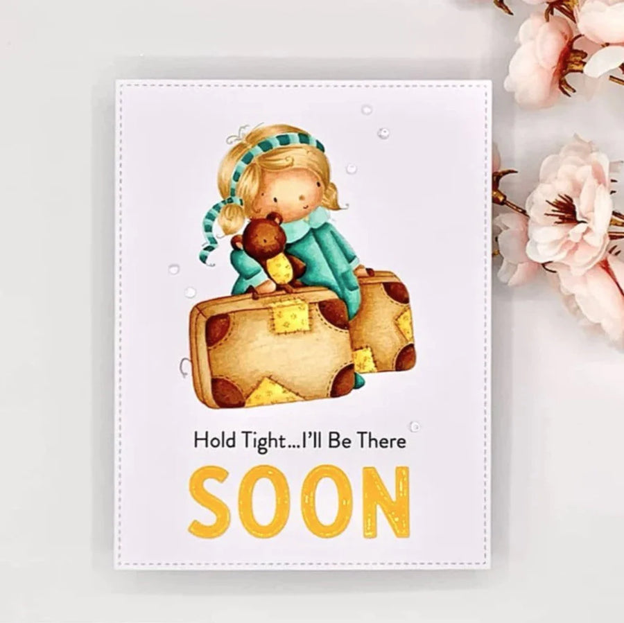 Paper Rose - Teddy Travels Clear Stamp