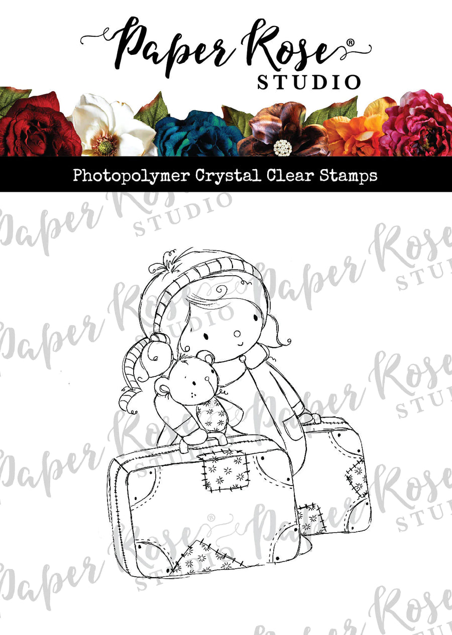 Paper Rose - Teddy Travels Clear Stamp