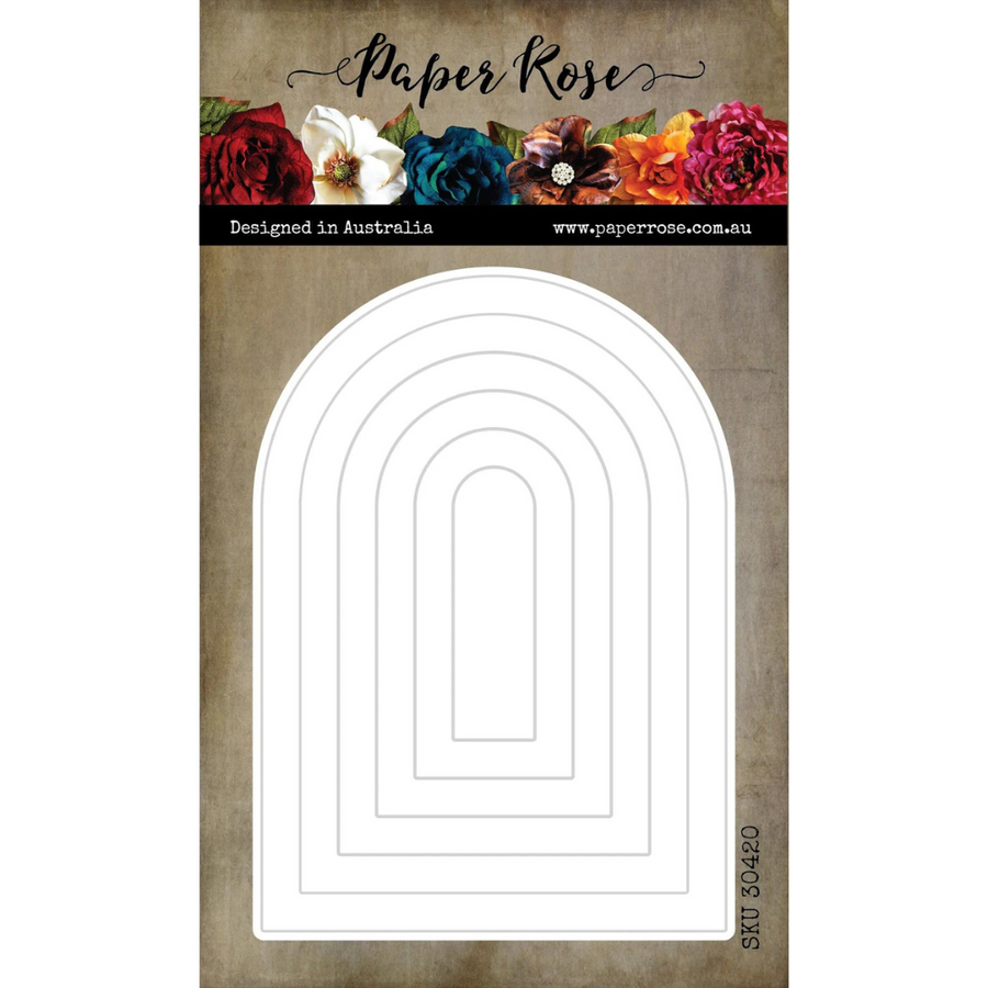 Paper Rose - Arch Border Frames Metal Cutting Die