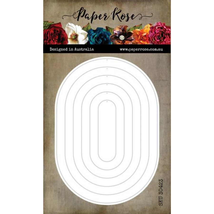 Paper Rose - Arch Oval Frames Metal Cutting Die
