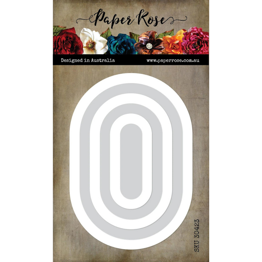 Paper Rose - Arch Oval Frames Metal Cutting Die
