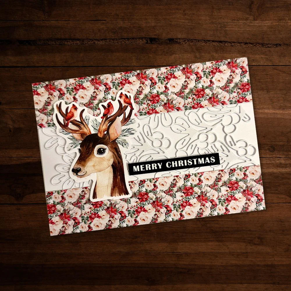 Paper Rose Studio - Merry Little Christmas Embossed Die Cuts