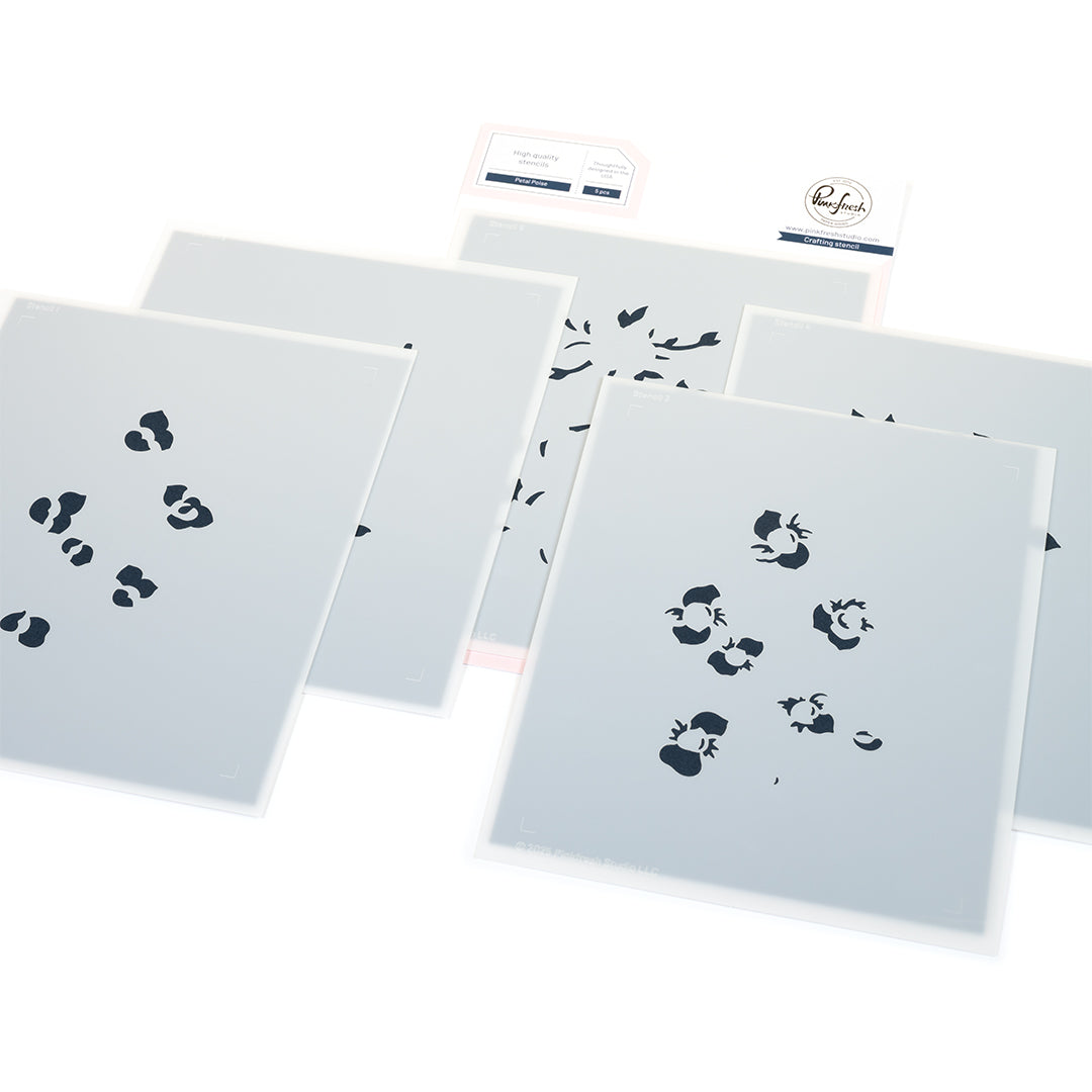 Pinkfresh Studio - Petal Poise Stencils
