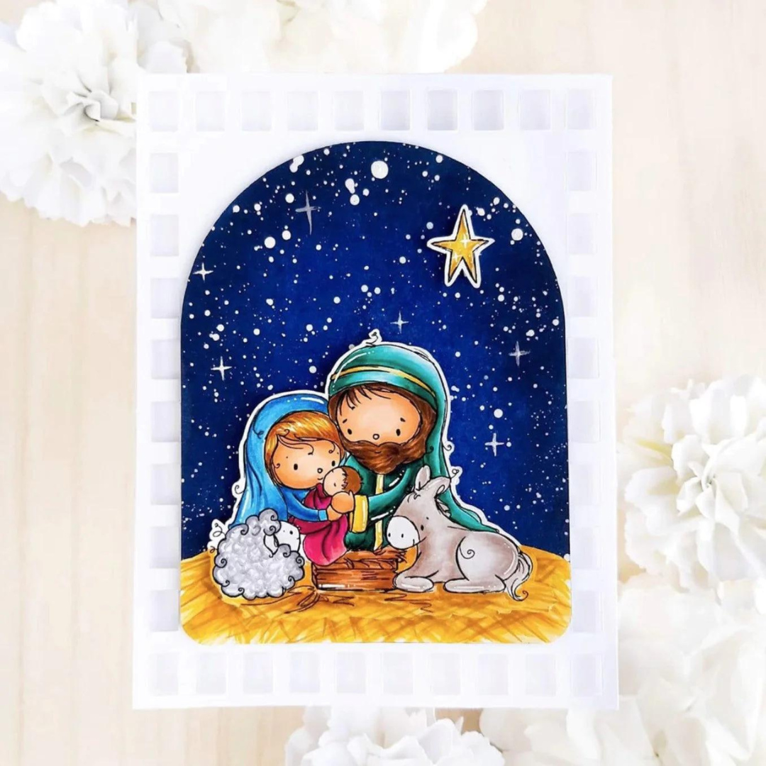 Paper Rose Studio - Nativity Christmas Clear Stamp