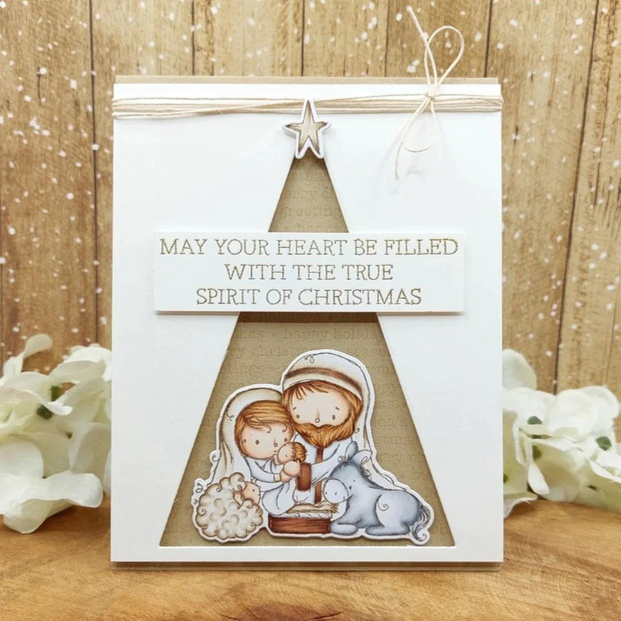 Paper Rose - Nativity Christmas Metal Die