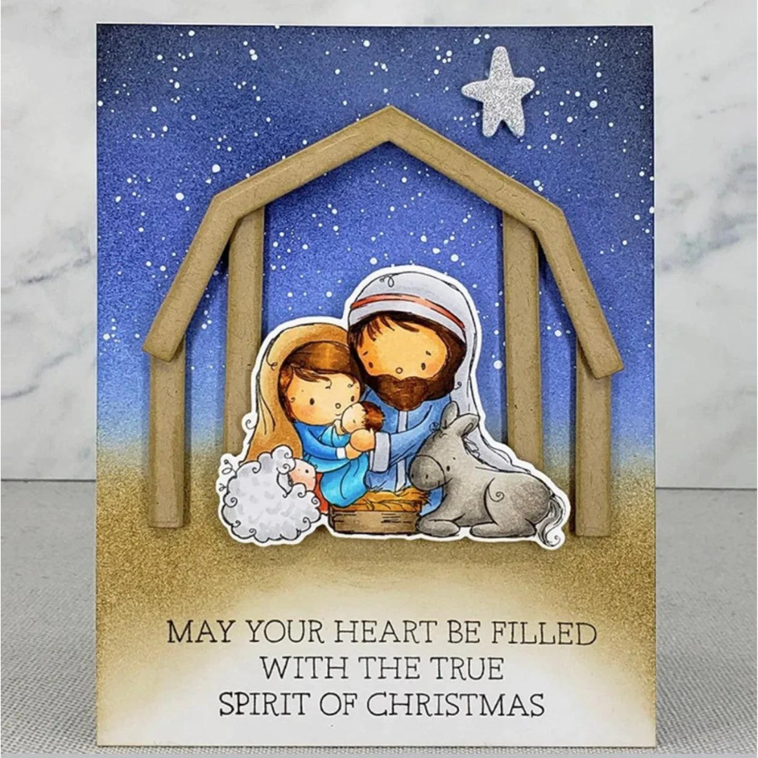 Paper Rose - Nativity Christmas Metal Die