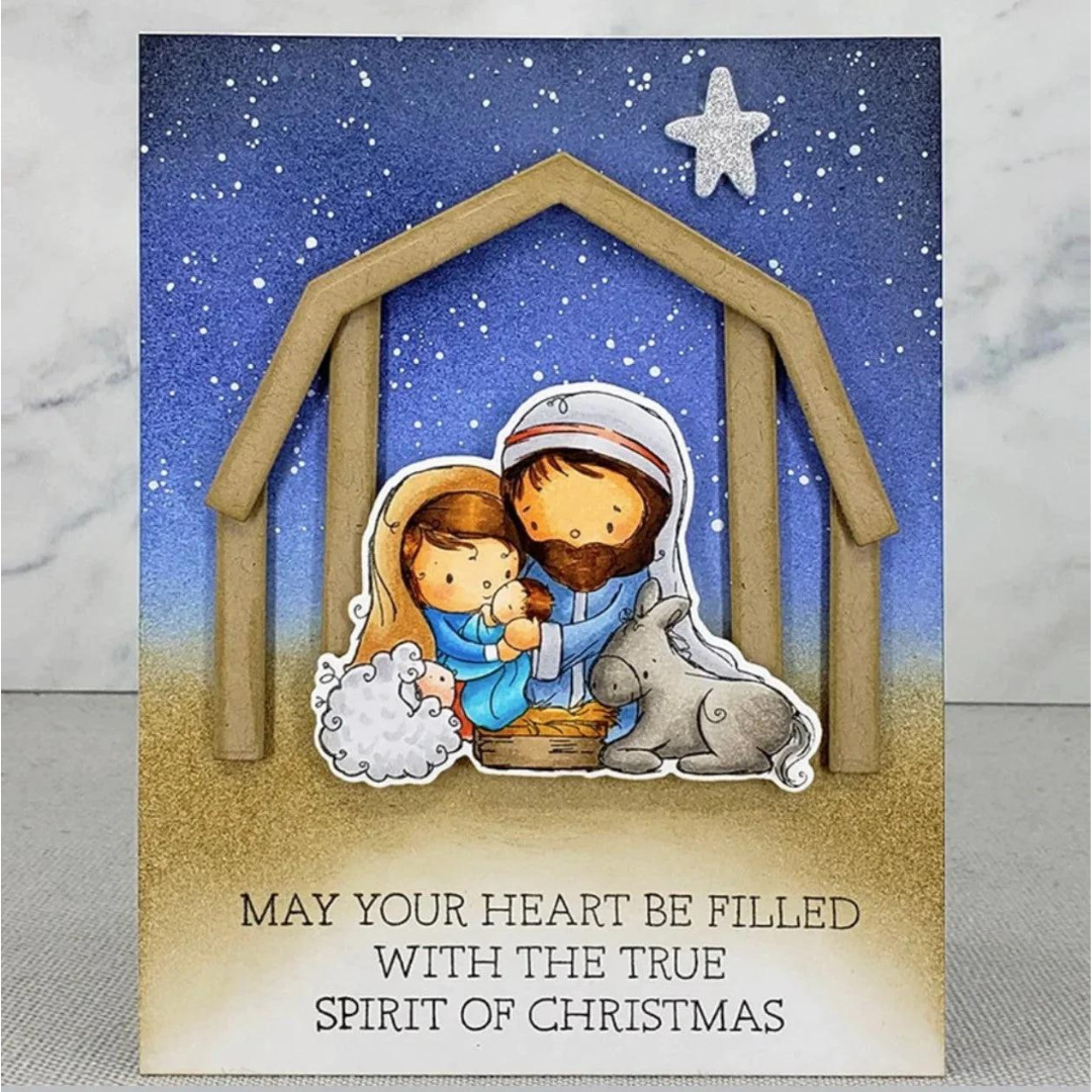 Paper Rose Studio - Nativity Christmas Metal Die