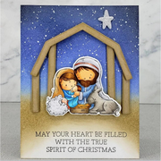 Paper Rose - Nativity Christmas Metal Die