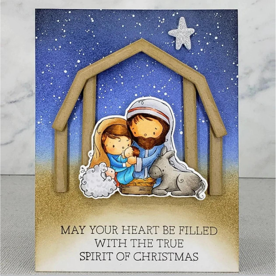 Paper Rose - Nativity Christmas Metal Die