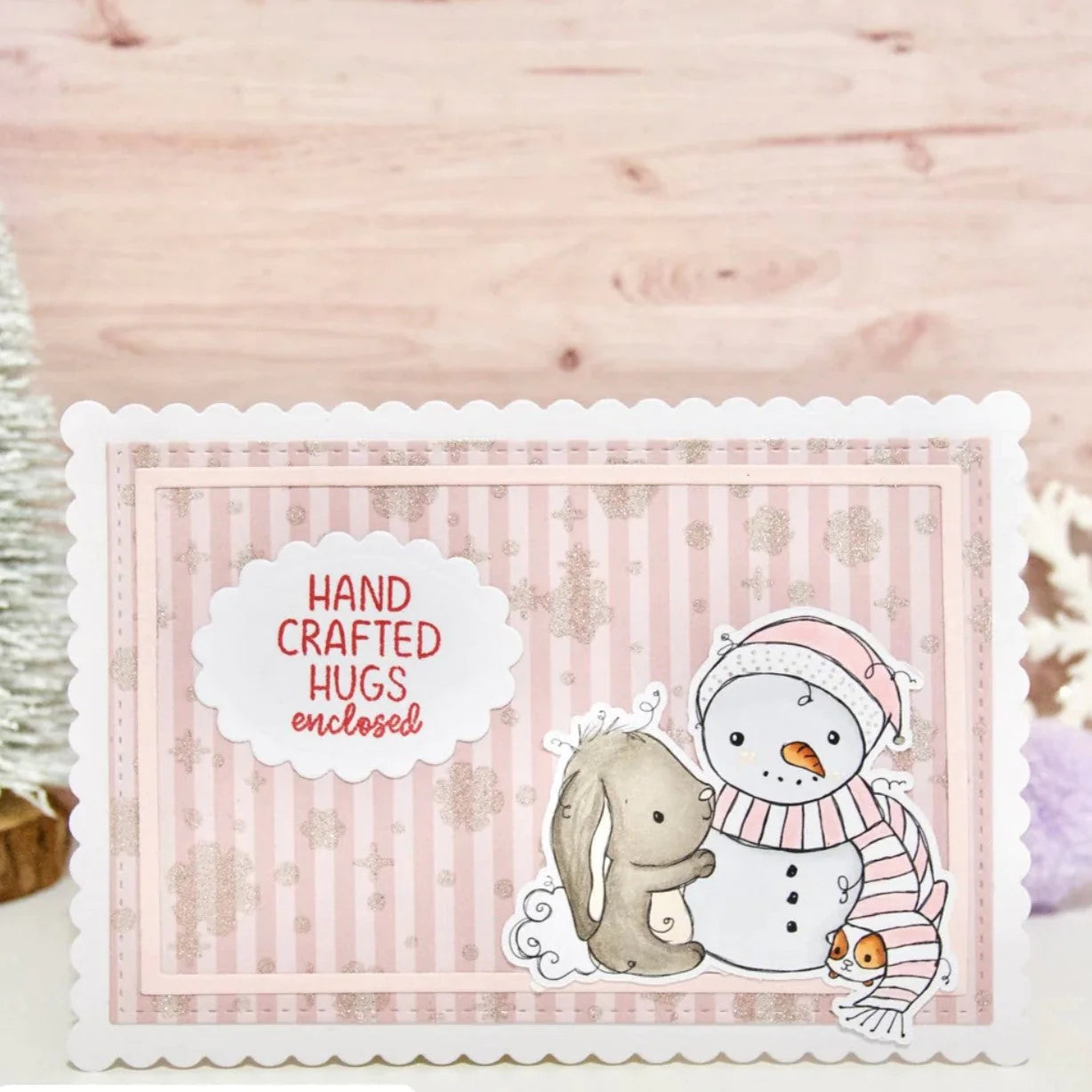 Paper Rose Studio - Bunny & Guinea "Snowman" Metal Die